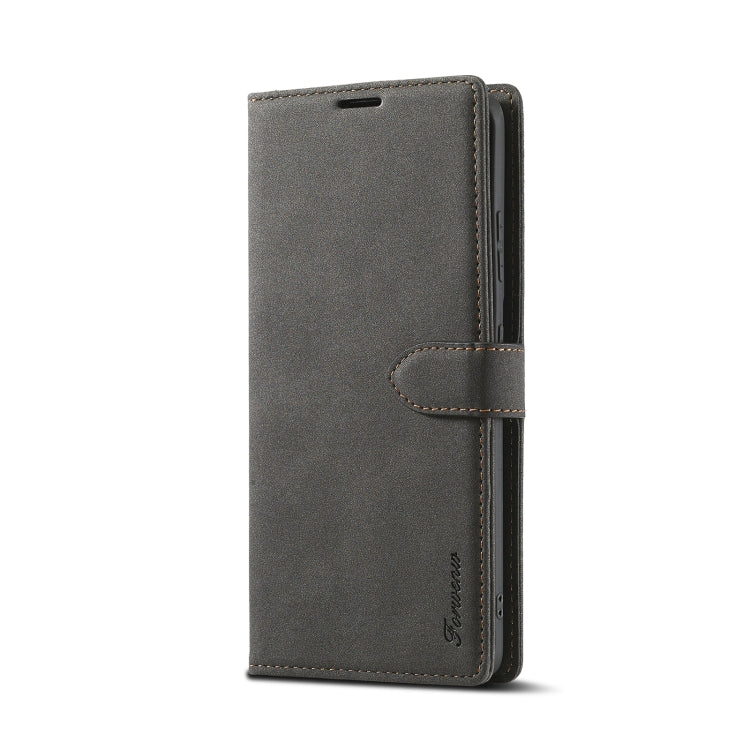 For Samsung Galaxy S21 Ultra 5G Forwenw F1 Series Matte Strong Magnetism Horizontal Flip Leather Case with Holder & Card Slots & Wallet & Photo Frame(Black)