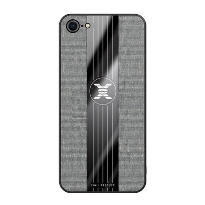 For iPhone SE 2022 / SE 2020 /  8 / 7 XINLI Stitching Cloth Texture Shockproof TPU Protective Case(Gray)