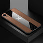 For iPhone XR XINLI Stitching Cloth Texture Shockproof TPU Protective Case(Brown)