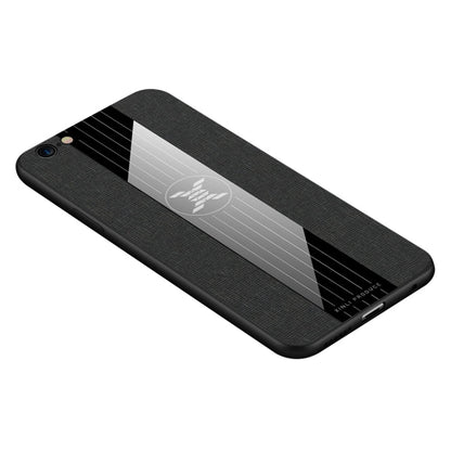 For iPhone 6 & 6s XINLI Stitching Cloth Texture Shockproof TPU Protective Case(Black)
