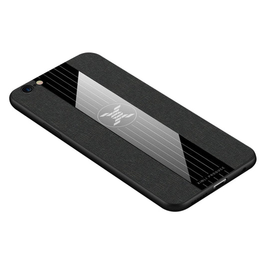 For iPhone 6 & 6s XINLI Stitching Cloth Texture Shockproof TPU Protective Case(Black)