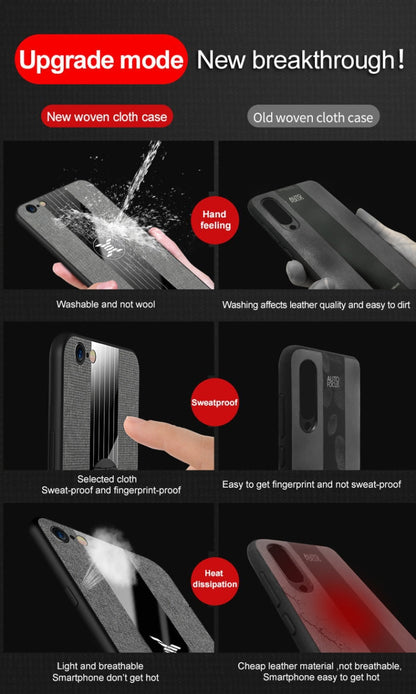 For iPhone 6 & 6s XINLI Stitching Cloth Texture Shockproof TPU Protective Case(Brown)