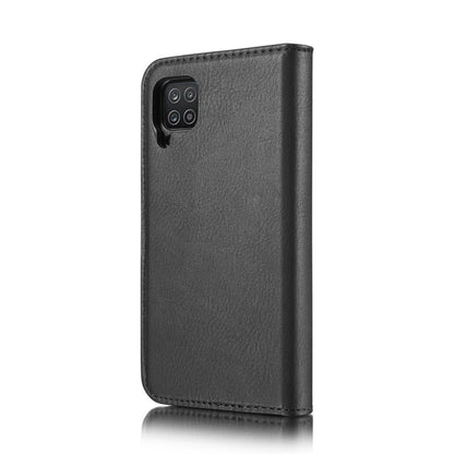 For Samsung Galaxy A12 DG.MING Crazy Horse Texture Flip Detachable Magnetic Leather Case with Holder & Card Slots & Wallet(Black)
