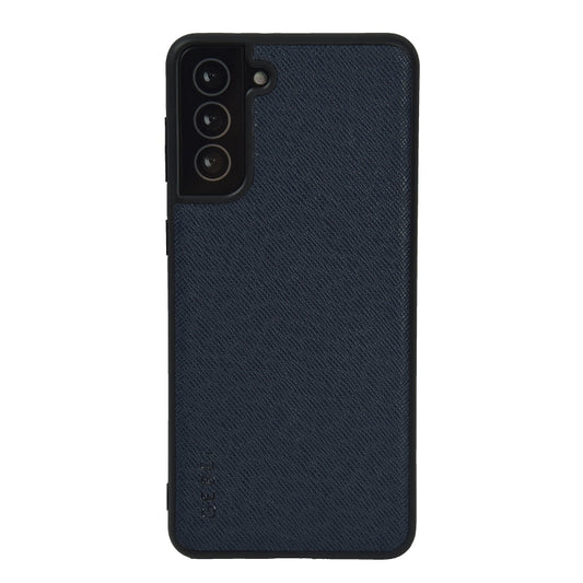 For Samsung Galaxy S21+ 5G GEBEI Full-coverage Shockproof Leather Protective Case(Blue)