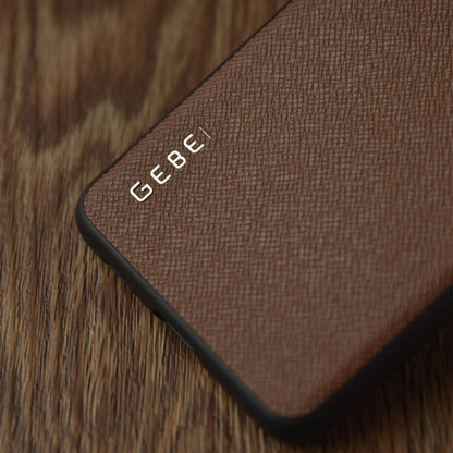 For Samsung Galaxy S21 Ultra 5G GEBEI Full-coverage Shockproof Leather Protective Case(Brown)