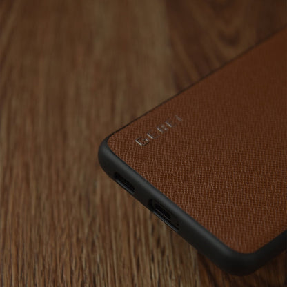 For Samsung Galaxy S21 Ultra 5G GEBEI Full-coverage Shockproof Leather Protective Case(Brown)