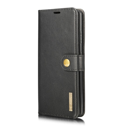 For Samsung Galaxy S21 Ultra 5G DG.MING Crazy Horse Texture Flip Detachable Magnetic Leather Case with Holder & Card Slots & Wallet(Black)