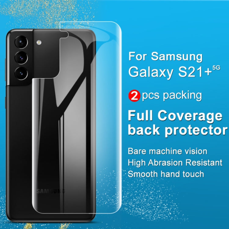 For Samsung Galaxy S21 Plus 5G 2 PCS IMAK 0.15mm Curved Full Screen Protector Hydrogel Film Back Protector