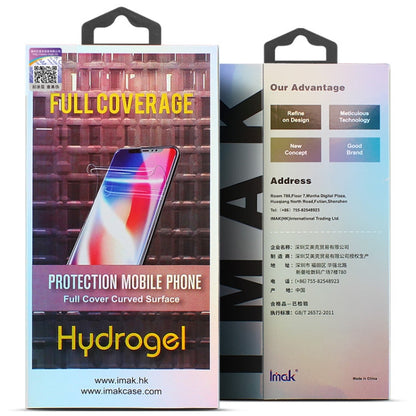 For Samsung Galaxy S21 Plus 5G 2 PCS IMAK 0.15mm Curved Full Screen Protector Hydrogel Film Back Protector