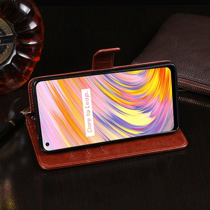 For OPPO Realme V15 idewei Crazy Horse Texture Horizontal Flip Leather Case with Holder & Card Slots & Wallet(Red)