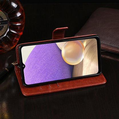 For Samsung Galaxy A32 5G idewei Crazy Horse Texture Horizontal Flip Leather Case with Holder & Card Slots & Wallet(Dark Blue)