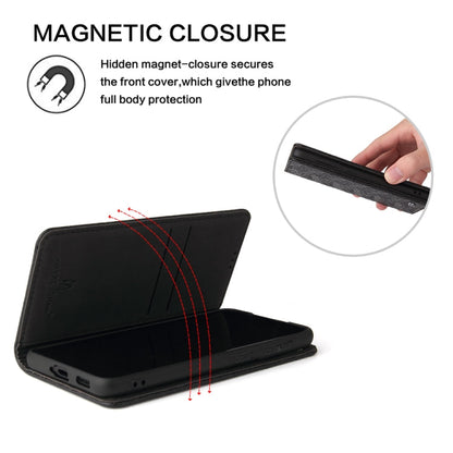 For Samsung Galaxy S21+ 5G Fierre Shann Crocodile Texture Magnetic Horizontal Flip Genuine Leather Case with Holder & Card Slot(Black)