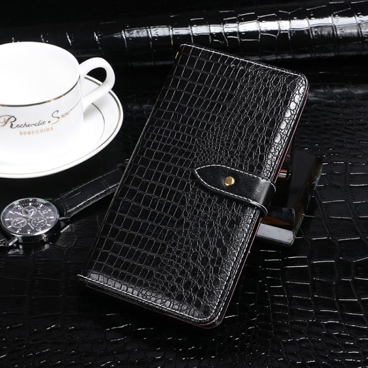 For Samsung Galaxy A32 5G idewei Crocodile Texture Horizontal Flip Leather Case with Holder & Card Slots & Wallet(Black)