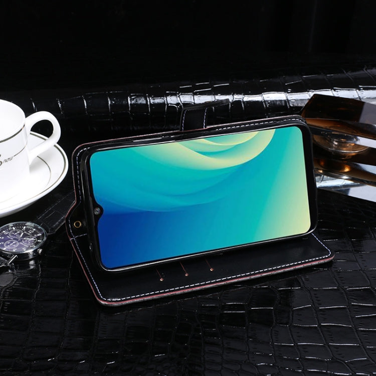 For ZTE Blade A7s 2020 idewei Crocodile Texture Horizontal Flip Leather Case with Holder & Card Slots & Wallet(Black)