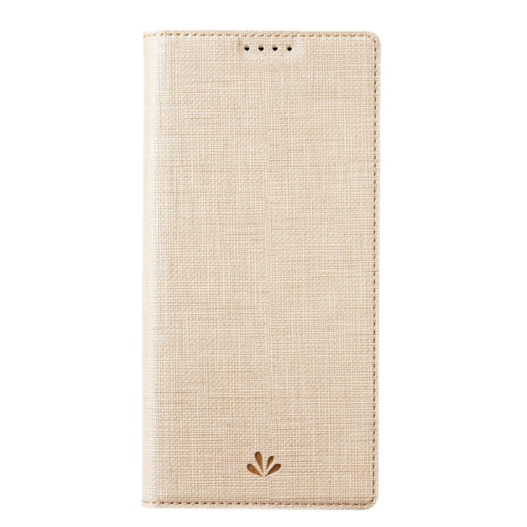 For Asus Zenfone 8 ZS590KS ViLi DMX Series Shockproof TPU + PU Leather Magnetic Attraction Horizontal Flip Case with Card Slot & Holder(Gold)