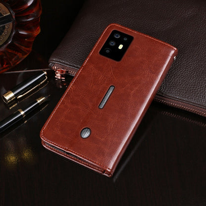 For ZTE Nubia Red Magic 6R idewei Crazy Horse Texture Horizontal Flip Leather Case with Holder & Card Slots & Wallet(Black)