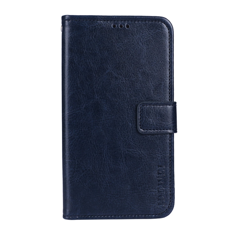 For OnePlus Nord CE 5G idewei Crazy Horse Texture Horizontal Flip Leather Case with Holder & Card Slots & Wallet(Blue)