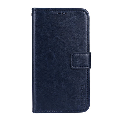 For OnePlus Nord CE 5G idewei Crazy Horse Texture Horizontal Flip Leather Case with Holder & Card Slots & Wallet(Blue)