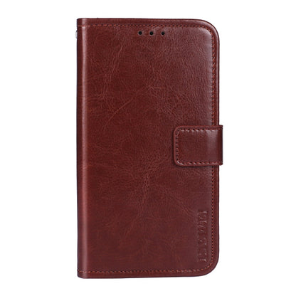 For OnePlus Nord CE 5G idewei Crazy Horse Texture Horizontal Flip Leather Case with Holder & Card Slots & Wallet(Brown)