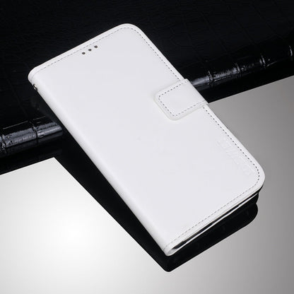 For Samsung Galaxy A82 5G idewei Crazy Horse Texture Horizontal Flip Leather Case with Holder & Card Slots & Wallet(White)