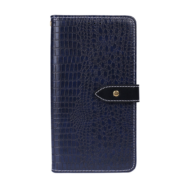 For OnePlus Nord CE 5G idewei Crocodile Texture Horizontal Flip Leather Case with Holder & Card Slots & Wallet(Dark Blue)
