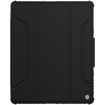 Pour iPad Pro 12,9 2022 / 2021 / 2020 NILLKIN Bumper Pro Étui en cuir à rabat horizontal pour tablette avec fente pour stylet et support et fonction veille / réveil (Noir)