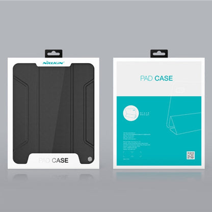 Pour iPad Pro 12,9 2022 / 2021 / 2020 NILLKIN Bumper Pro Étui en cuir à rabat horizontal pour tablette avec fente pour stylet et support et fonction veille / réveil (Noir)