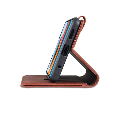 For Xiaomi Redmi Note 10 Pro Max AZNS Skin Feel Calf Texture Horizontal Flip Leather Case with Card Slots & Holder & Wallet(Brown)
