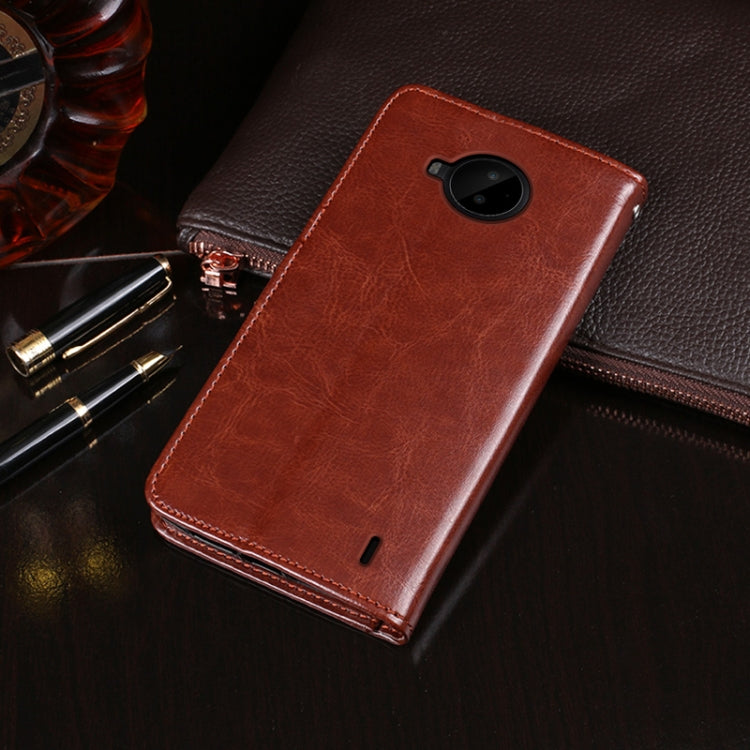 For Nokia C20 Plus idewei Crazy Horse Texture Horizontal Flip Leather Case with Holder & Card Slots & Wallet(Brown)