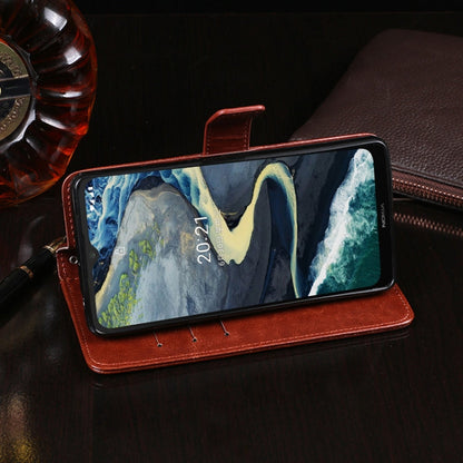 For Nokia C20 Plus idewei Crazy Horse Texture Horizontal Flip Leather Case with Holder & Card Slots & Wallet(Brown)
