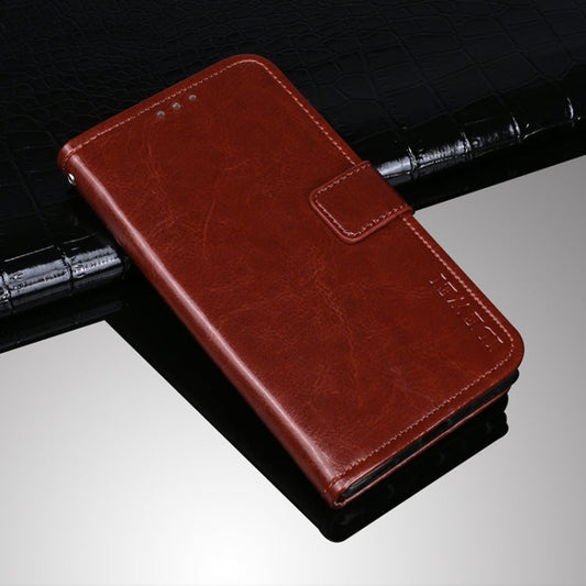 For OPPO Realme C11 (2021) idewei Crazy Horse Texture Horizontal Flip Leather Case with Holder & Card Slots & Wallet(Brown)