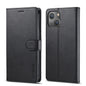 For iPhone 13 mini LC.IMEEKE Calf Texture Horizontal Flip Leather Case with Holder & Card Slots & Wallet (Black)