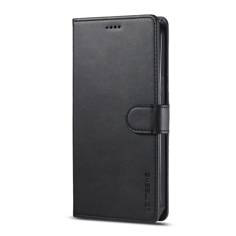 For iPhone 13 mini LC.IMEEKE Calf Texture Horizontal Flip Leather Case with Holder & Card Slots & Wallet (Black)