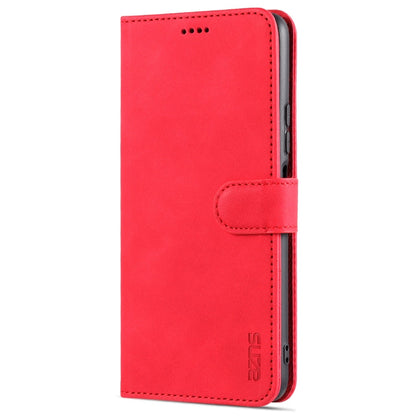 For Xiaomi Poco X3 GT AZNS Skin Feel Calf Texture Horizontal Flip Leather Case with Card Slots & Holder & Wallet(Red)