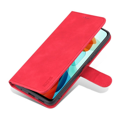 For Xiaomi Poco X3 GT AZNS Skin Feel Calf Texture Horizontal Flip Leather Case with Card Slots & Holder & Wallet(Red)