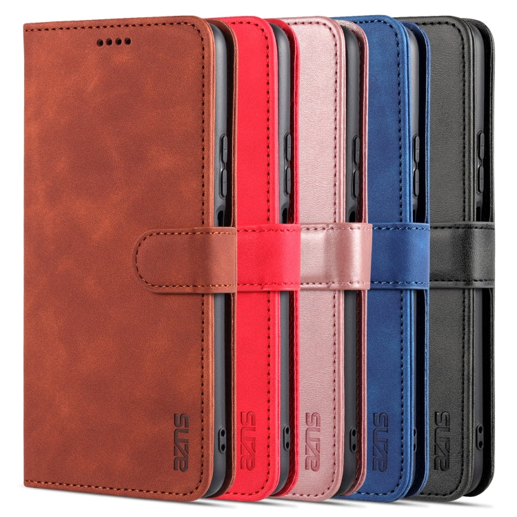 For Xiaomi Poco X3 GT AZNS Skin Feel Calf Texture Horizontal Flip Leather Case with Card Slots & Holder & Wallet(Black)