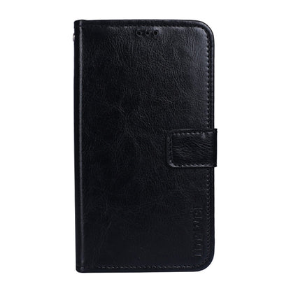 idewei Crazy Horse Texture Horizontal Flip Leather Case with Holder & Card Slots & Wallet For OPPO A93s 5G(Black)