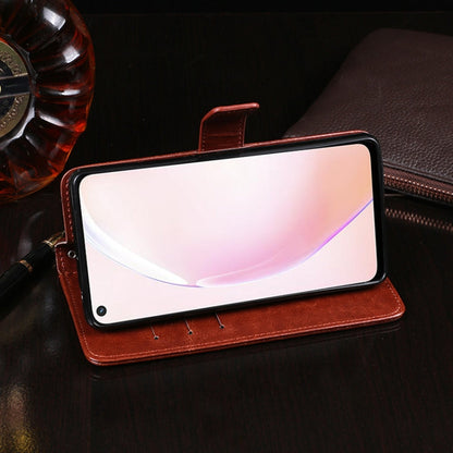 idewei Crazy Horse Texture Horizontal Flip Leather Case with Holder & Card Slots & Wallet For OPPO A93s 5G(Brown)