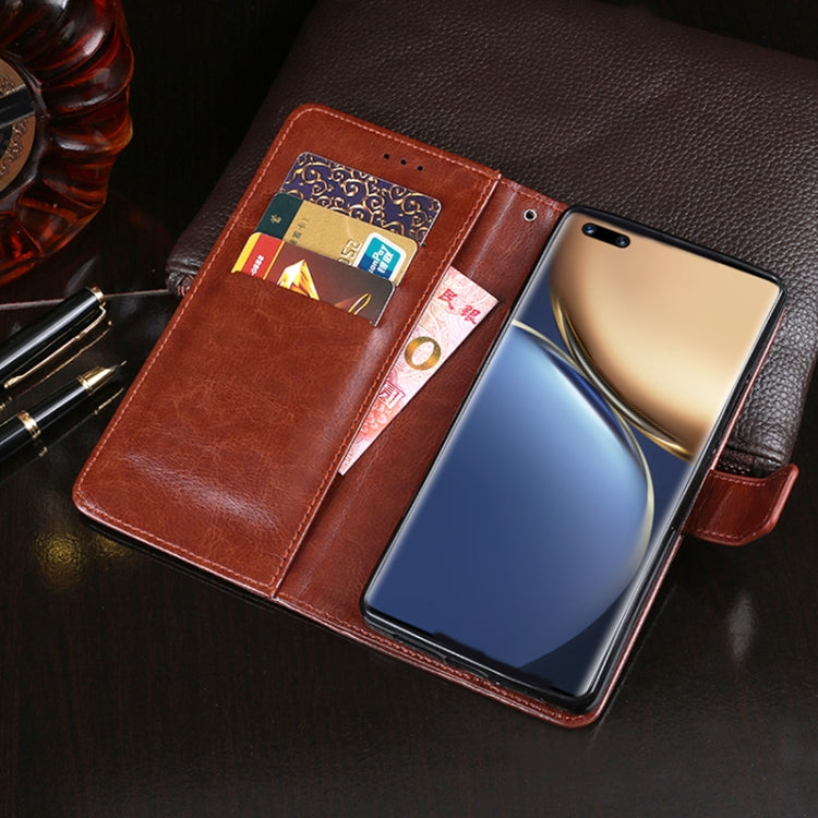 idewei Crazy Horse Texture Horizontal Flip Leather Case with Holder & Card Slots & Wallet For Honor Magic3 Pro(Rose Red)