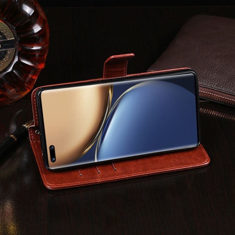 idewei Crazy Horse Texture Horizontal Flip Leather Case with Holder & Card Slots & Wallet For Honor Magic3 Pro(Yellow)