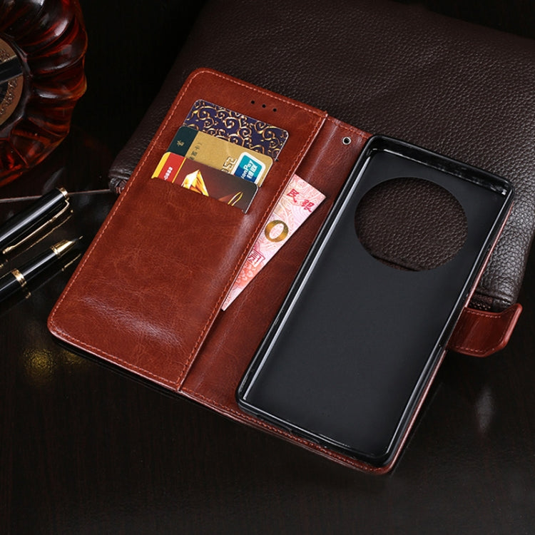 idewei Crazy Horse Texture Horizontal Flip Leather Case with Holder & Card Slots & Wallet For Honor Magic3 Pro(Sky Blue)