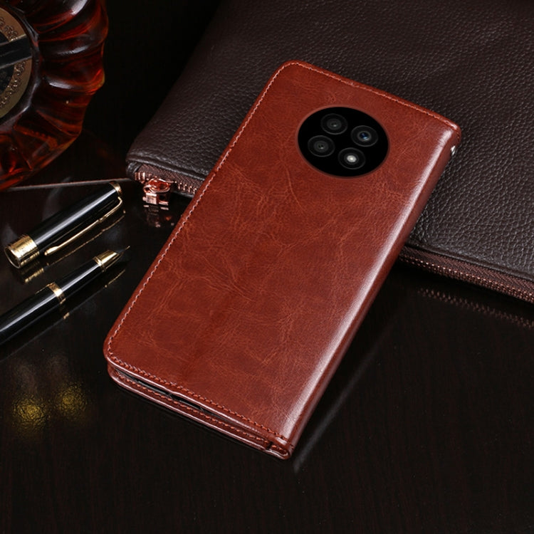 idewei Crazy Horse Texture Horizontal Flip Leather Case with Holder & Card Slots & Wallet For Honor X20(Red)