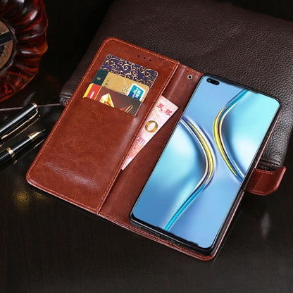 idewei Crazy Horse Texture Horizontal Flip Leather Case with Holder & Card Slots & Wallet For Honor X20(Red)