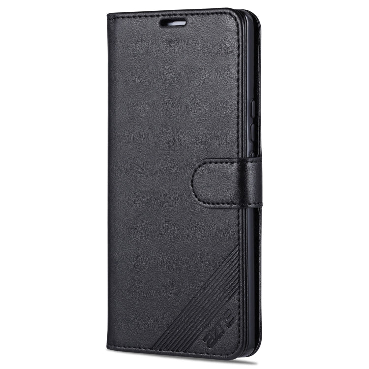 AZNS Sheepskin Texture Horizontal Flip Leather Case with Holder & Card Slots & Wallet For Honor 50(Black)