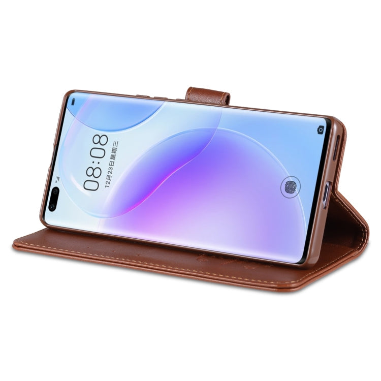 AZNS Sheepskin Texture Horizontal Flip Leather Case with Holder & Card Slots & Wallet For Honor 50(Brown)