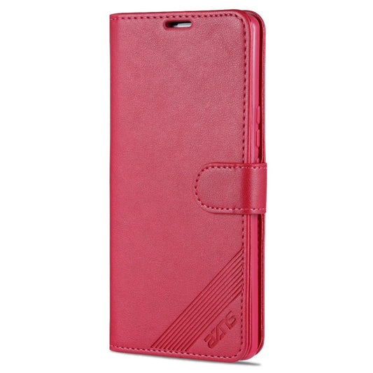 AZNS Sheepskin Texture Horizontal Flip Leather Case with Holder & Card Slots & Wallet For Honor 50 Pro(Red)