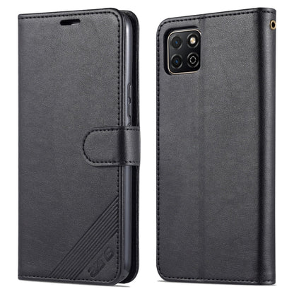 AZNS Sheepskin Texture Horizontal Flip Leather Case with Holder & Card Slots & Wallet For Honor Play 20(Black)