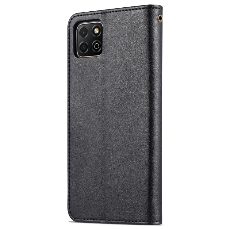 AZNS Sheepskin Texture Horizontal Flip Leather Case with Holder & Card Slots & Wallet For Honor Play 20(Black)