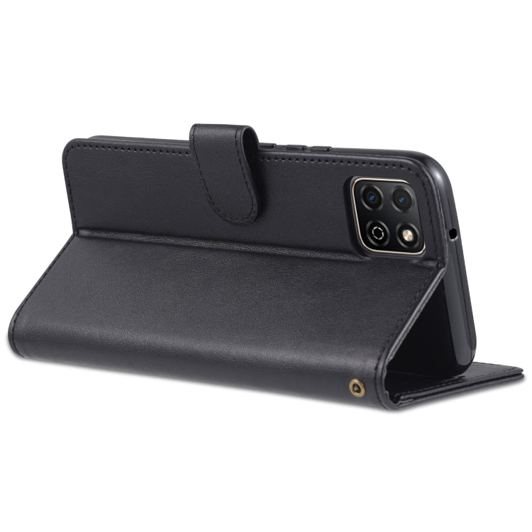 AZNS Sheepskin Texture Horizontal Flip Leather Case with Holder & Card Slots & Wallet For Honor Play 20(Black)