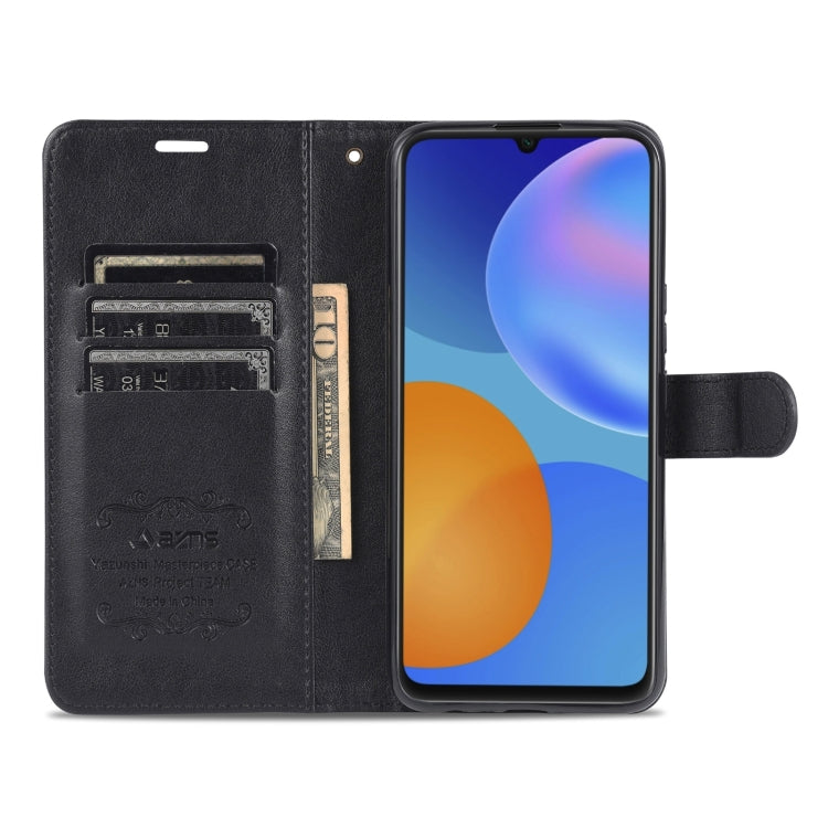 AZNS Sheepskin Texture Horizontal Flip Leather Case with Holder & Card Slots & Wallet For Honor Play 20(Black)